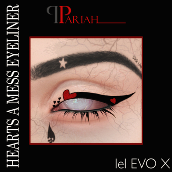 Second Life Marketplace - .:.Pariah.:. Hearts A Mess Eyeliner